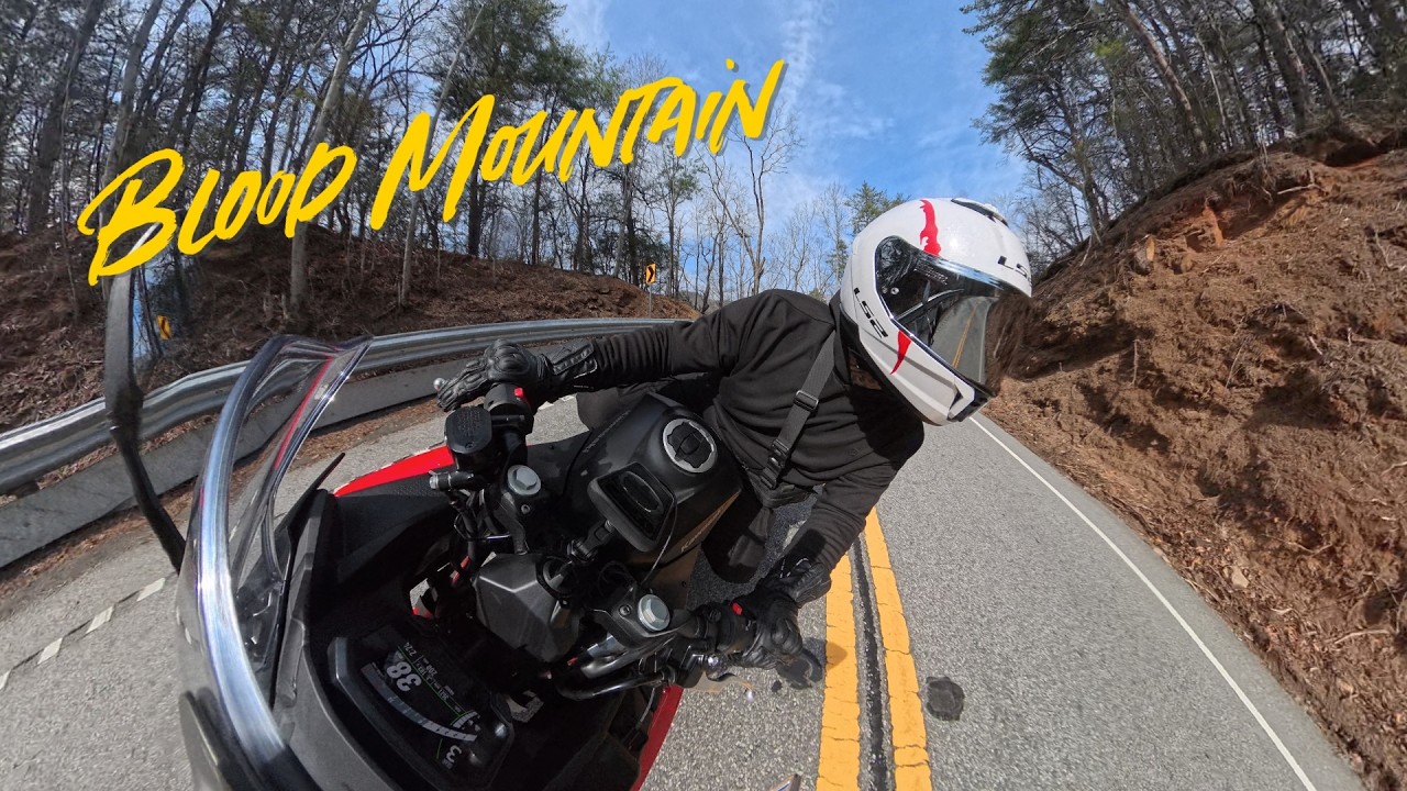 HEAVEN FOR BIKES ?? .. BLOOD MOUNTAIN📍GA         #bikelife #biker #kawasaki #scenicviews #mountains
