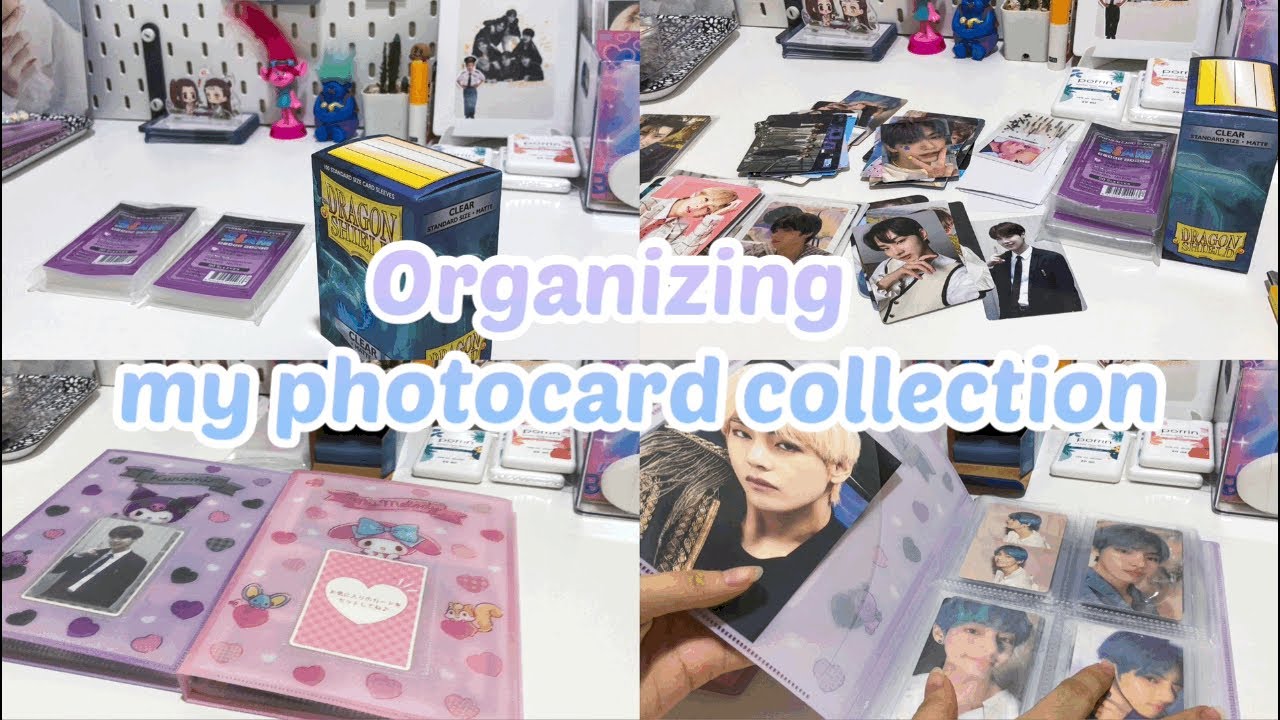Organizing my photocard collection📒 | จัดแฟ้มการ์ด+แกะพัสดุซองใส่การ์ด สยามฯ,Dragon Shield