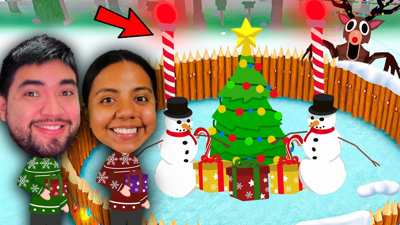 CONSTRUIMOS UNA BASE SEGURA EN EL POLO NORTE 🎄 99 NOCHES EN EL BOSQUE