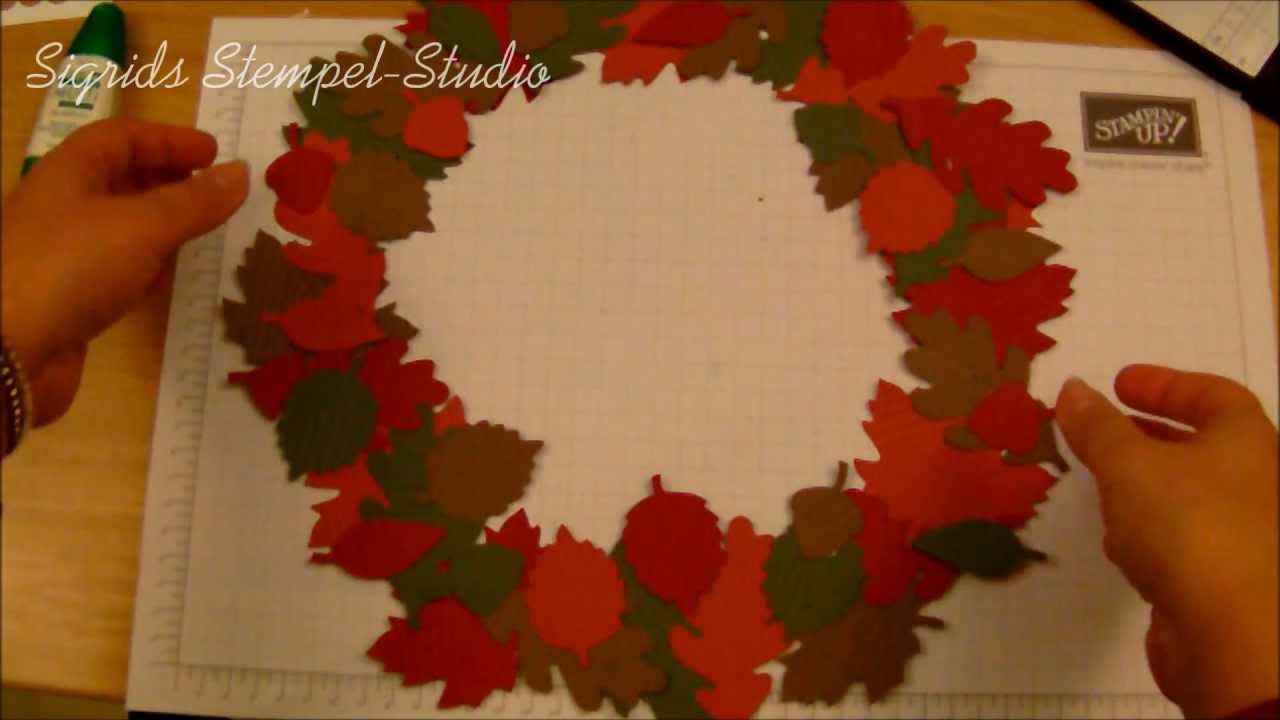 Tutorial - Herbstkranz - Stampin' Up!