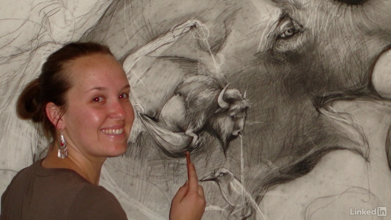 Adonna Khare Large Scale Art | Lynda.com from LinkedIn