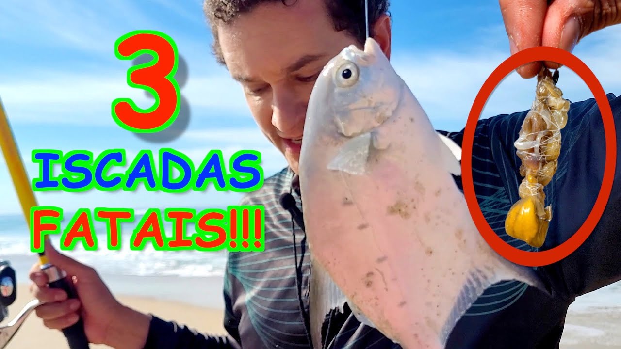ESSAS 3 ISCAS s&atilde;o INFAL&Iacute;VEIS para os PAMPOS!!! - Pesca de Praia