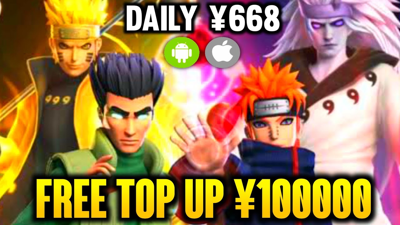 Shadow Shinobi Rise RPG - Free Top Up ¥100000 , Every Day ¥668 , Full Ninja SSR , Material Upgrade