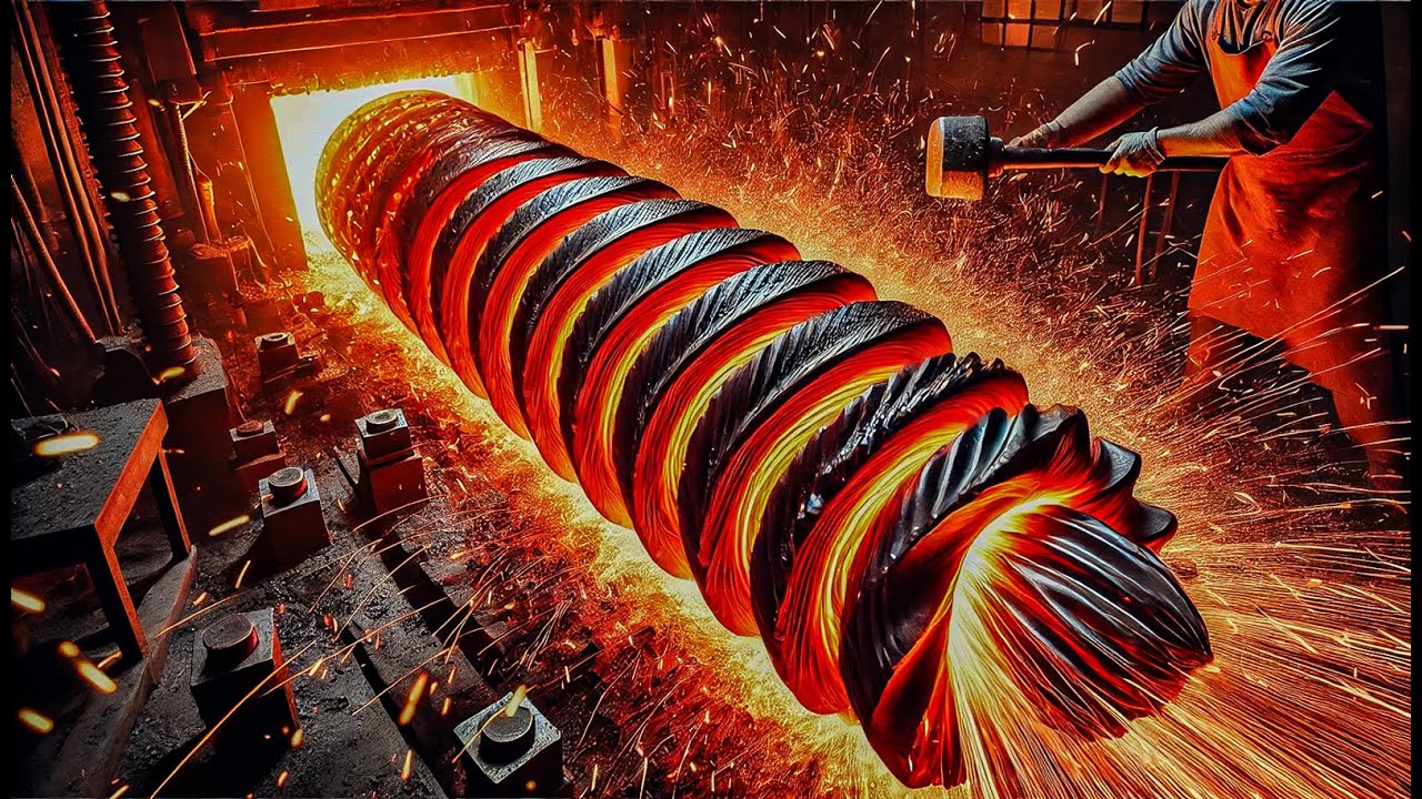 🇩🇪 Превращаем огромное лезвие дрели в потрясающий нож с немецким флагом! 🔥 | ДОЛЖЕН ПОСМОТРЕТЬ