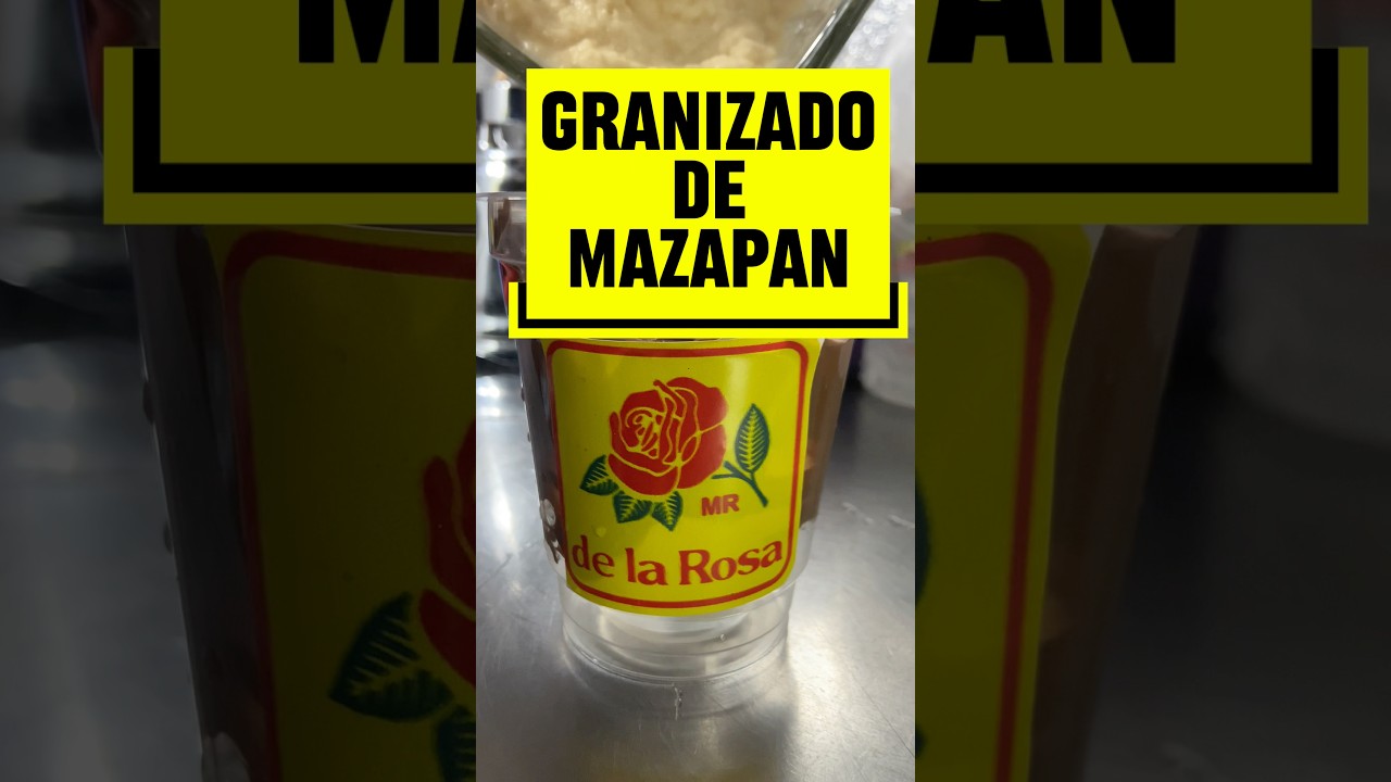 GRANIZADO 🍧 de MAZAPÁN de LA ROSA 🌹 elaborado al estilo del 