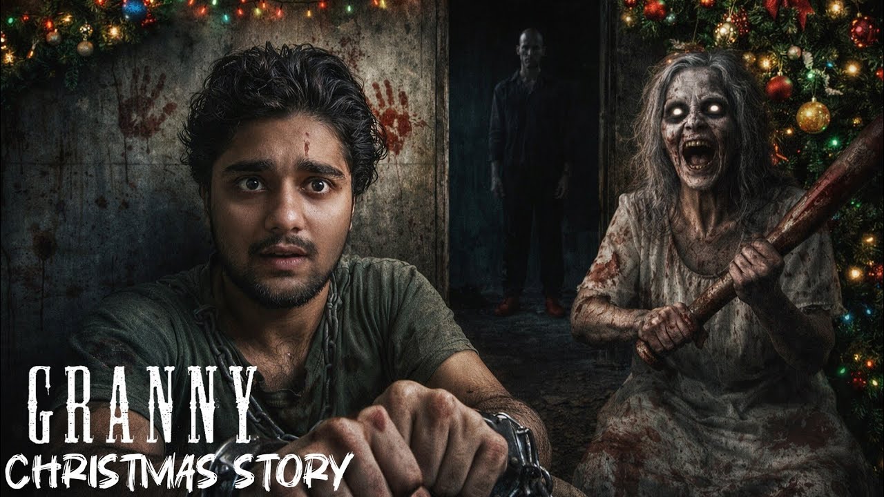 GRANNY KE GHAR SE CAR ESCAPE 😯 | GRANNY CHRISTMAS GAMEPLAY 