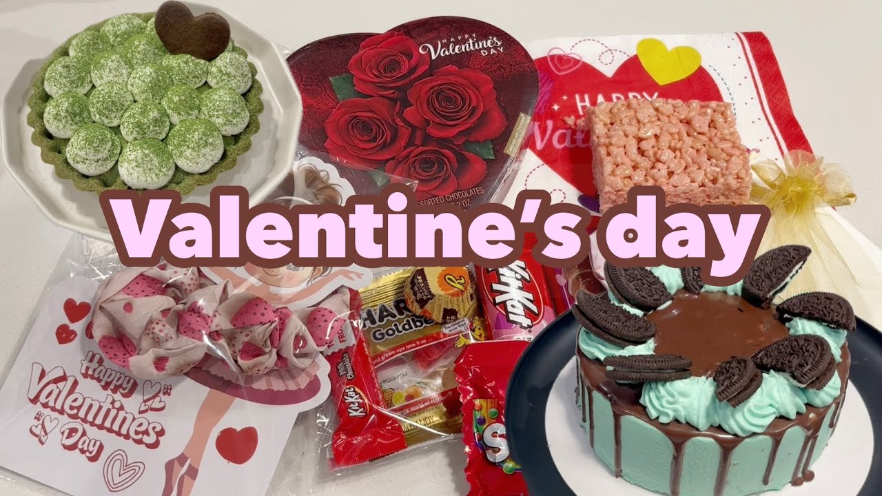 アメリカで過ごす2回目のバレンタイン💝🇺🇸| 抹茶タルト| チョコミントケーキ