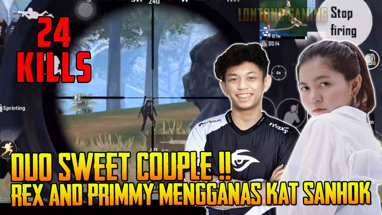 24 KILLS !! Duo Sweet Couple Mengganas Kat Sanhok | Secret Rex Ft. Primmy | PUBG Mobile