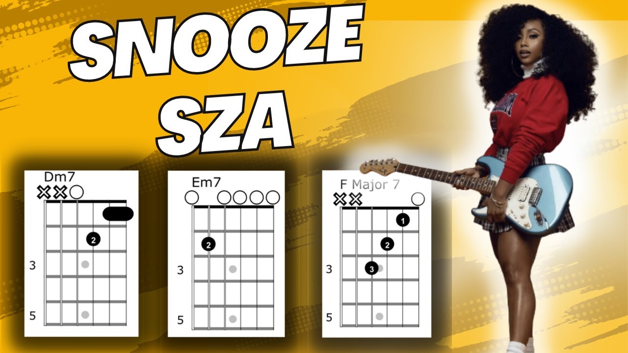 Snooze SZA Justin Bieber Acoustic Guitar Tutorial