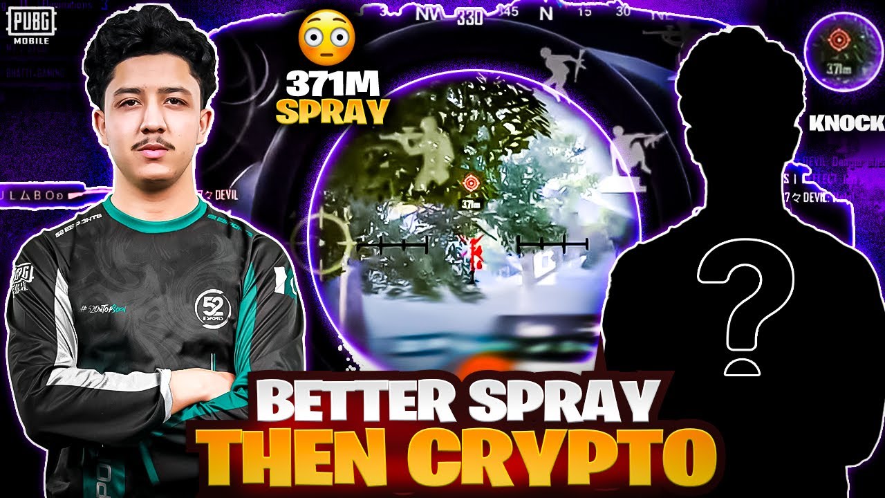 BEST 4x SPRAY PLAYER IN THE WORLD RECORD | BETTER THEN CRYPTO COMPETITVE PUBG MOBILE 2024