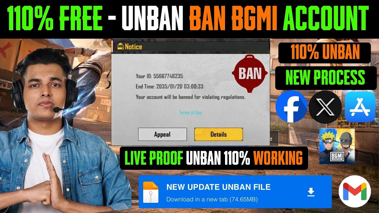 how to Unban bgmi Account | 10 Year Unban BGMI ID | Bgmi ID Unban kaise karen | 100% Working Trick