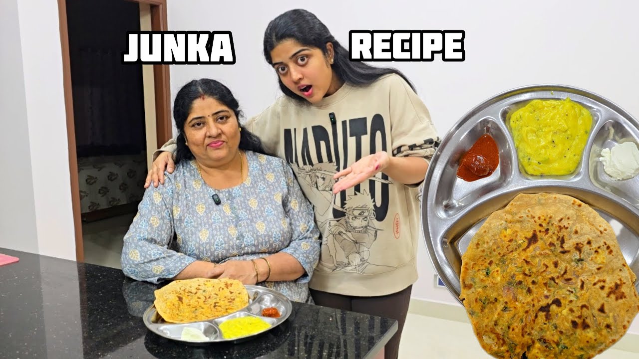Junka and paneer paratha | zunka | jhunka |kannada recipe. 