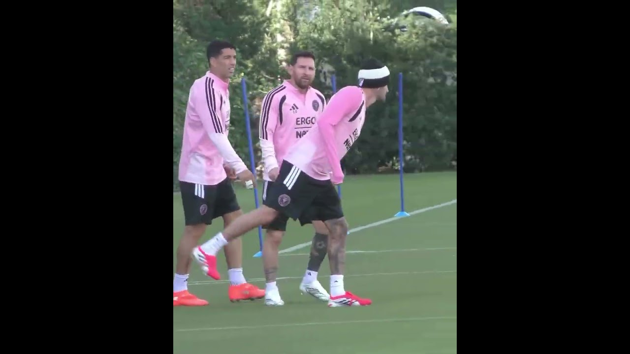 Messi fútbol tenis con el Inter de Miami 🥎⚽❤️🇦🇷