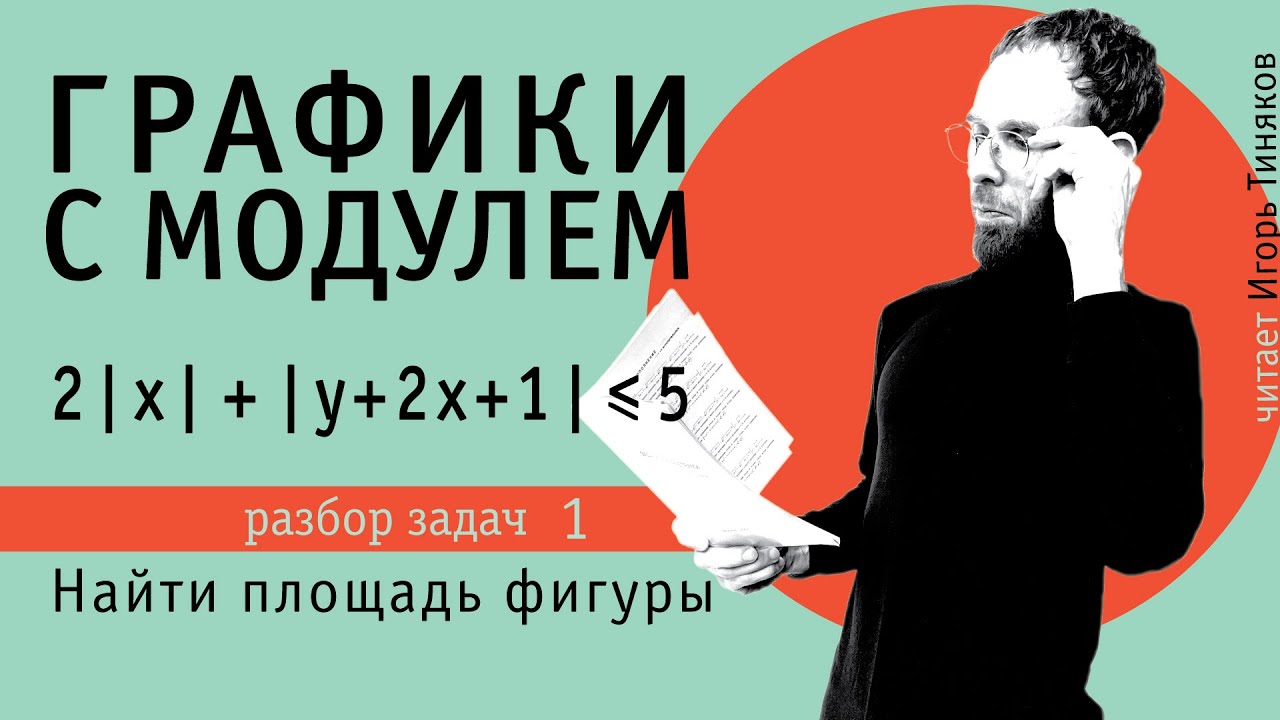 Графики функций с модулем | Найти площадь фигуры, заданной неравенством - 1