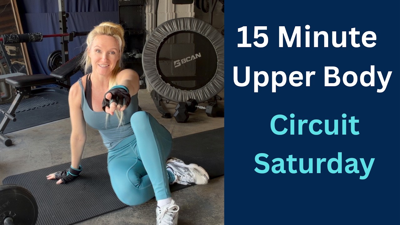 15 Min - Beginner Upper Body Workout | Saturday Strength Circuit with Dumbbells