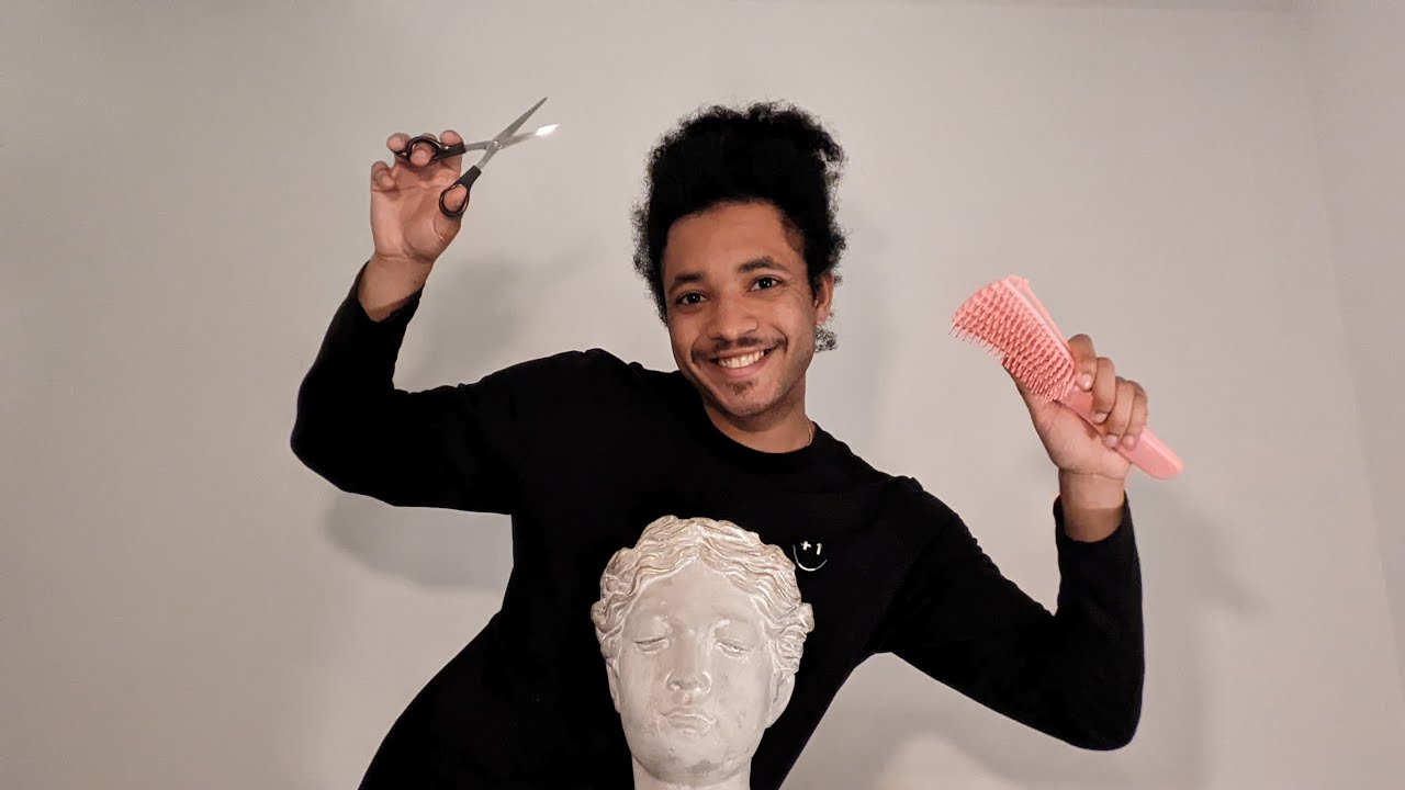 ASMR POV: You are a statue, I am a hairdresser ✂️💇‍♀️