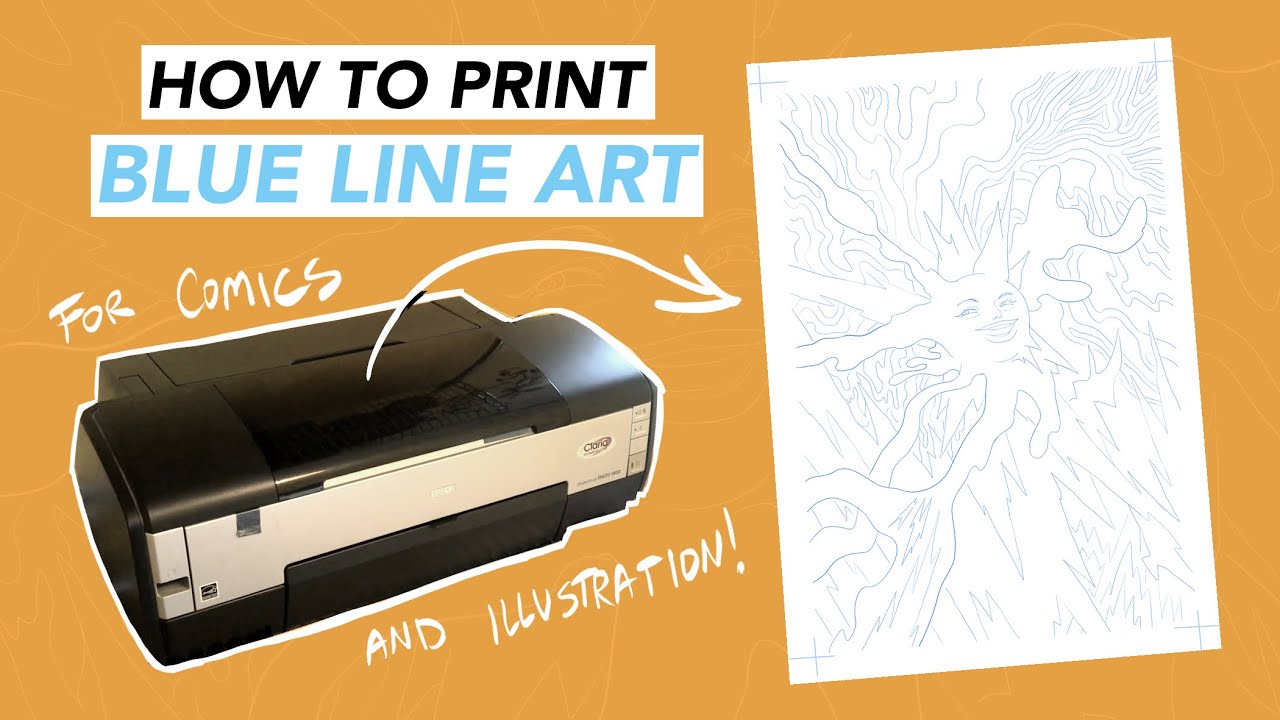 How to Print Blue Line Art for Comics and Illustration