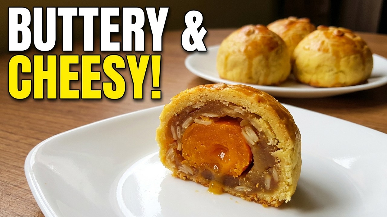 How to make Shanghai Mooncake with cheese shortcrust pastry