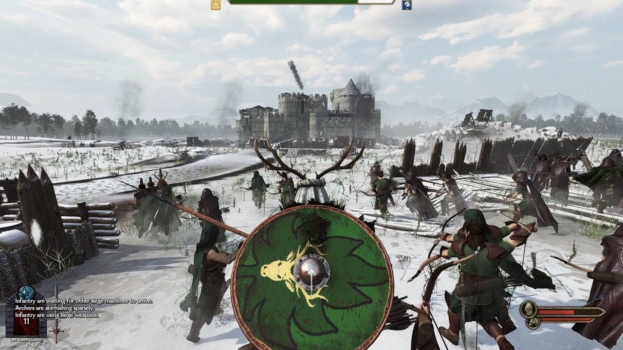 Wood Elves Siege the Human Fortress | Epic Fantasy Siege Battle in Mount & Blade 2: Bannerlord
