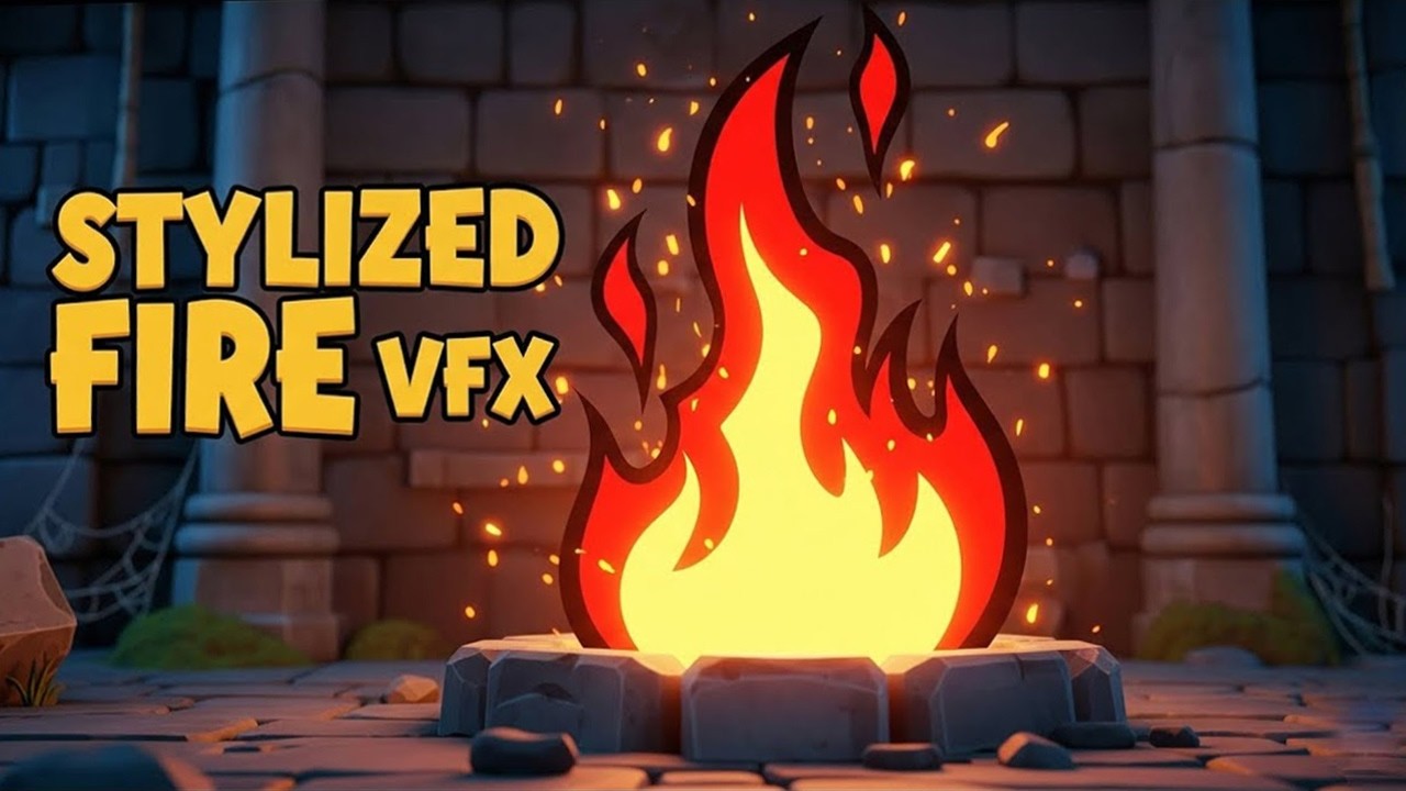 Unreal Engine 5 Niagara - Stylized Fire VFX Tutorial for Beginners