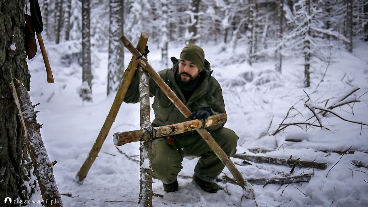 Obozowe krzesło - Leśne patenty - zlasowani pl - Bushcraft, Survival, Outdoor - Film # 10