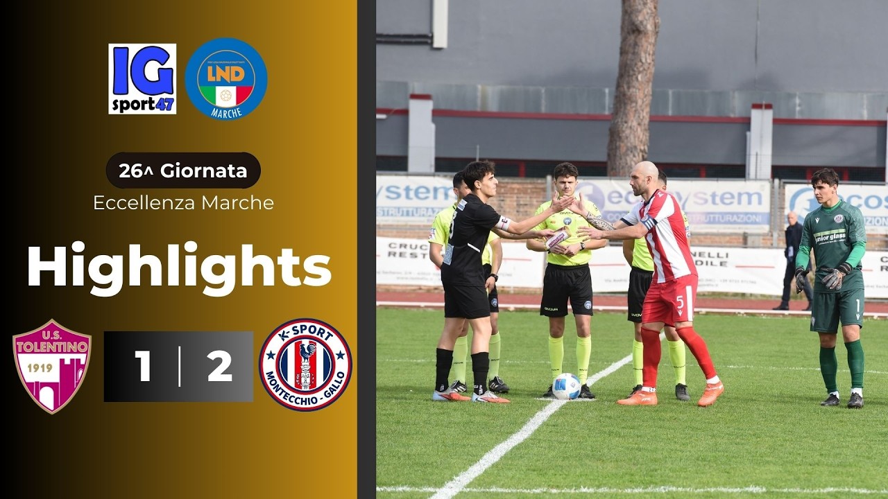 Tolentino-K Sport Montecchio Gallo 1-2 (Eccellenza Marche)