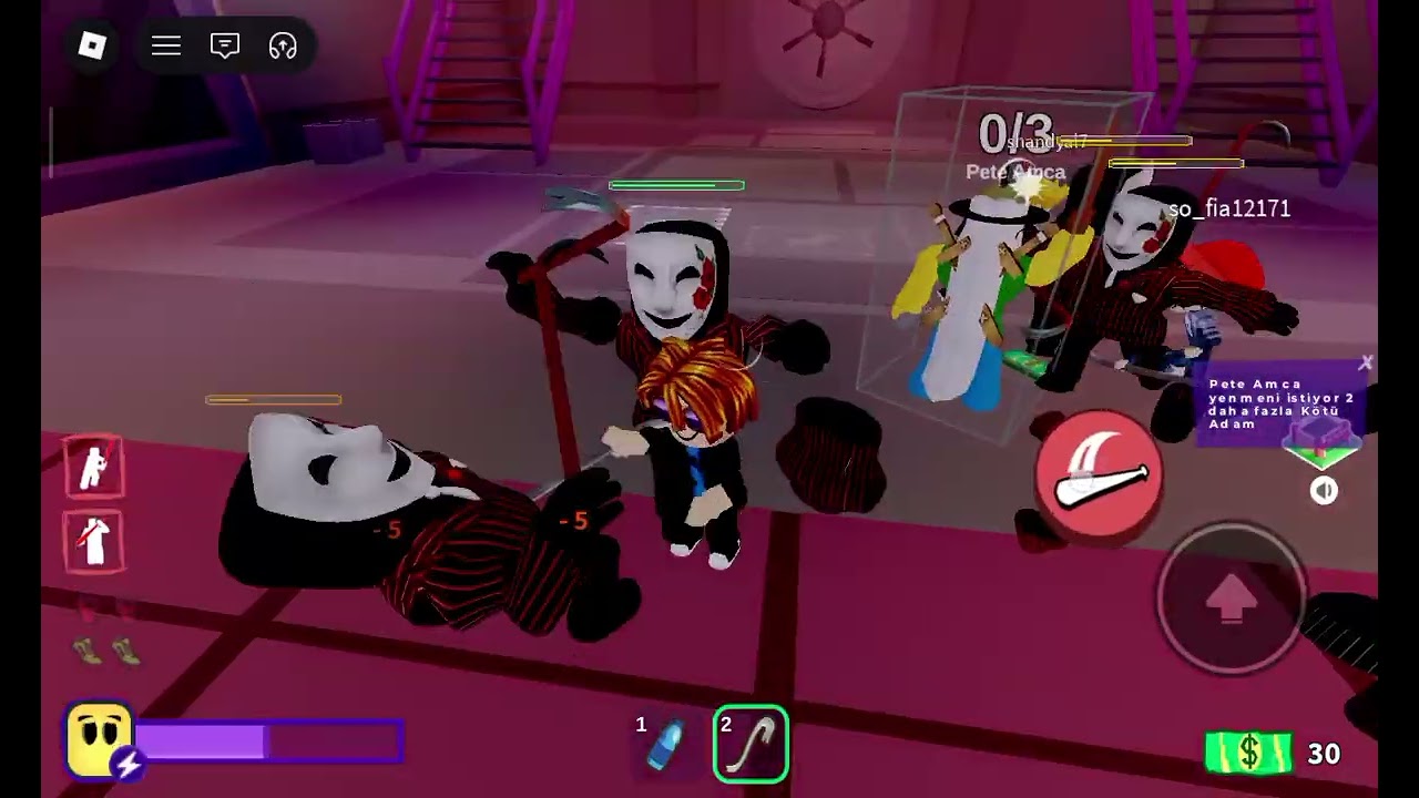 Roblox ama maskeli adam 2 oynuyorum