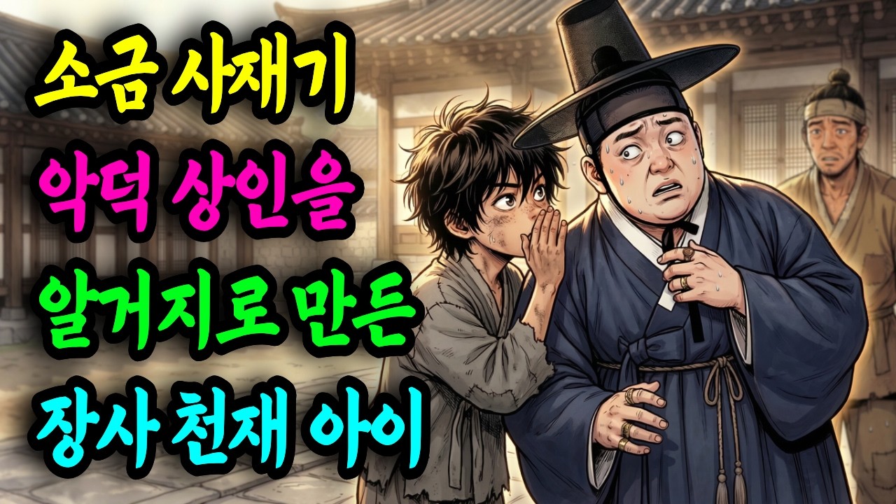 소금 사재기 악덕 상인을 하루아침에 알거지 만든 장사 천재 아이ㅣ야담, 민담, 설화, 전설, 옛날이야기, 오디오북