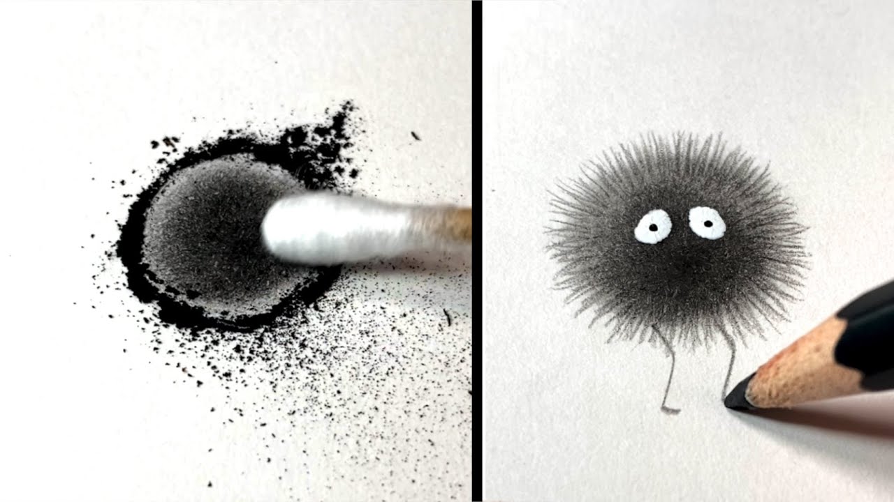Dessiner des NOIRAUDES facilement et ultra FLUFFY ! Le tuto
