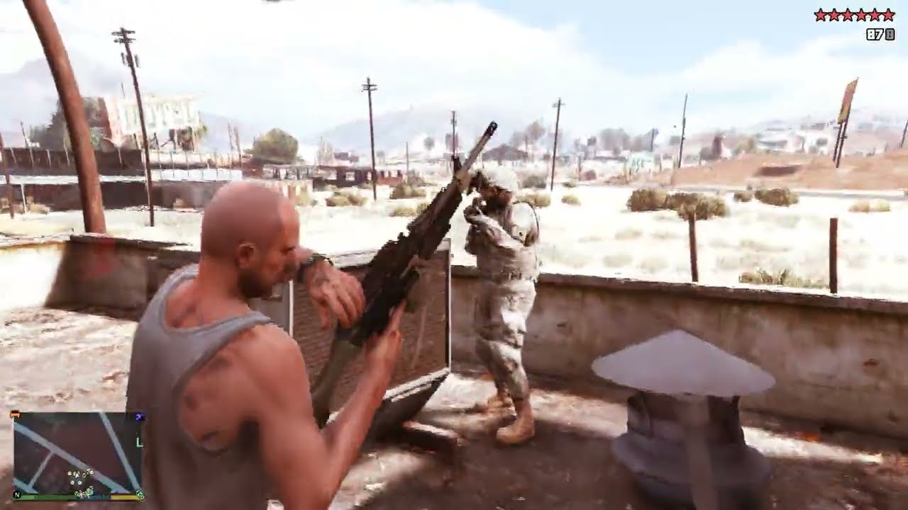 GTA 5 - Trevor’s Prison Bus Escape + Ten Star Escape