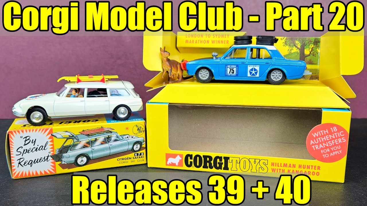Corgi Model Club - Part 20 - Releases 39 + 40 #302 Hillman Hunter + #475 Citroen Safari