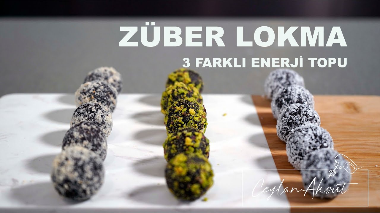 Züber Lokma Tarifi / 3 Pratik Enerji Topu Tarifi
