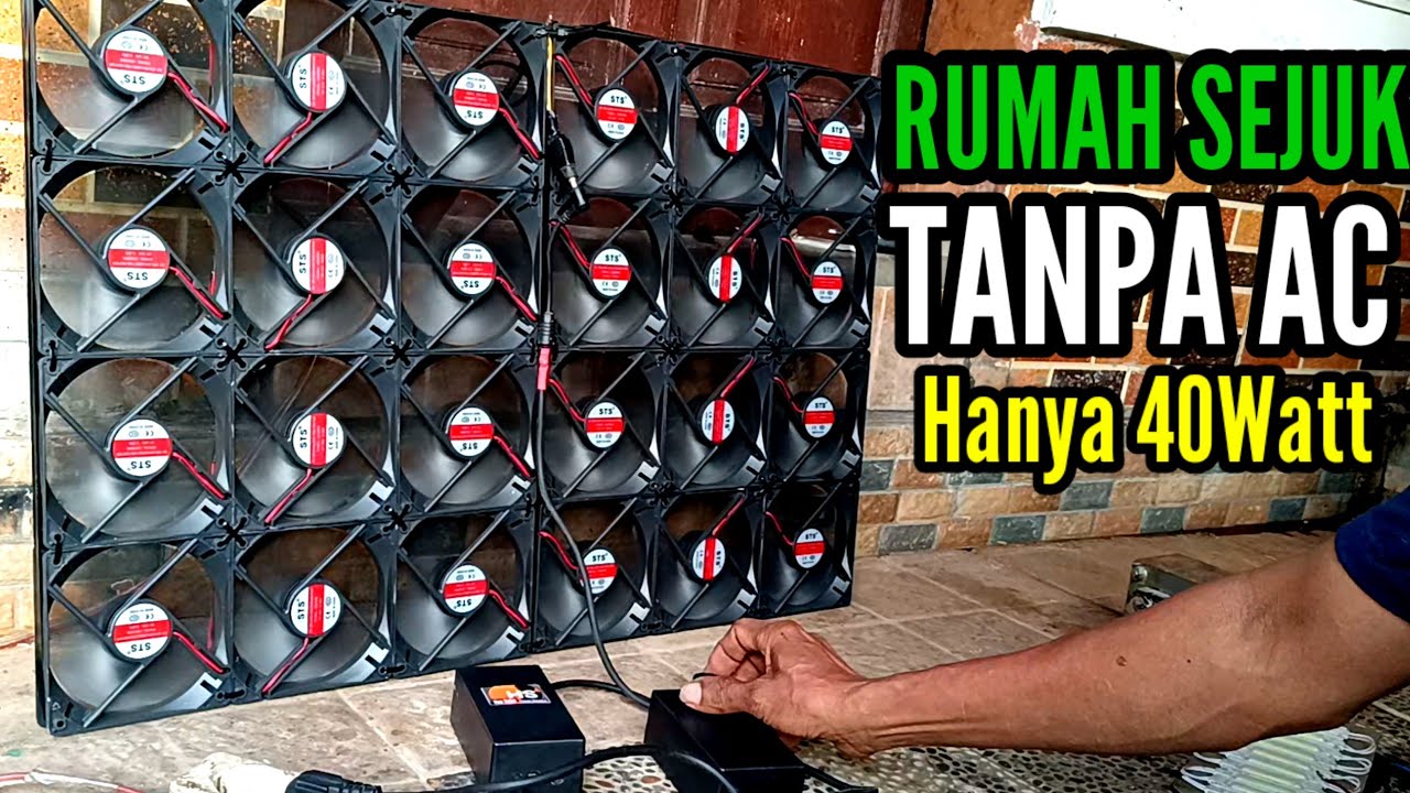 GARA GARA VIDEO INI PENJUAL KIPAS JADI PANIK ‼️ RUMAH SEJUK TANPA AC Super Hemat Listrik hanya 40w