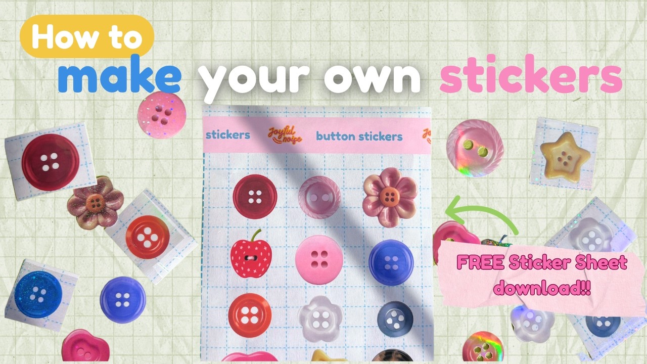 STOP Buying Stickers! Make your own at HOME! | Beginner-friendly,  Step by step