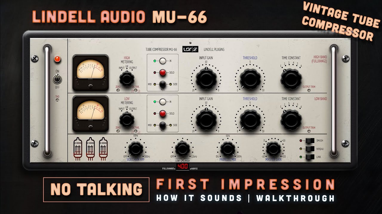 No talking | Lindell MU-66 Compressor - Usage & Sound | Walkthrough - Mixing Tutorial (no voiceover)