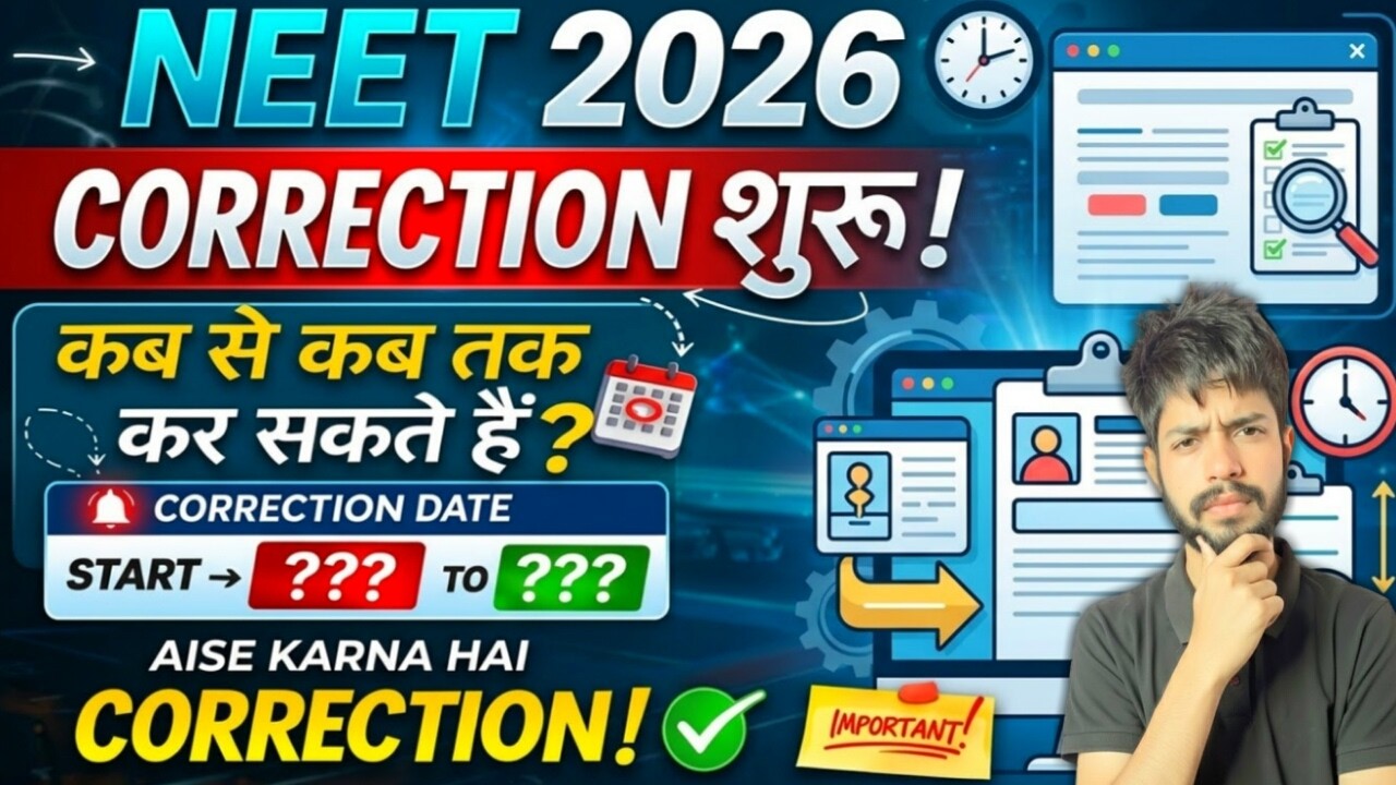 NEET 2026 Correction Window Open Today? 🤯🤯| NEET 2026 Correction Window #neet2026 #neet #ntaneet