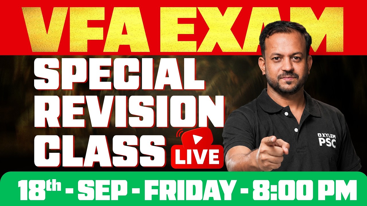 VFA EXAM SPECIAL REVISION CLASS | Xylem PSC