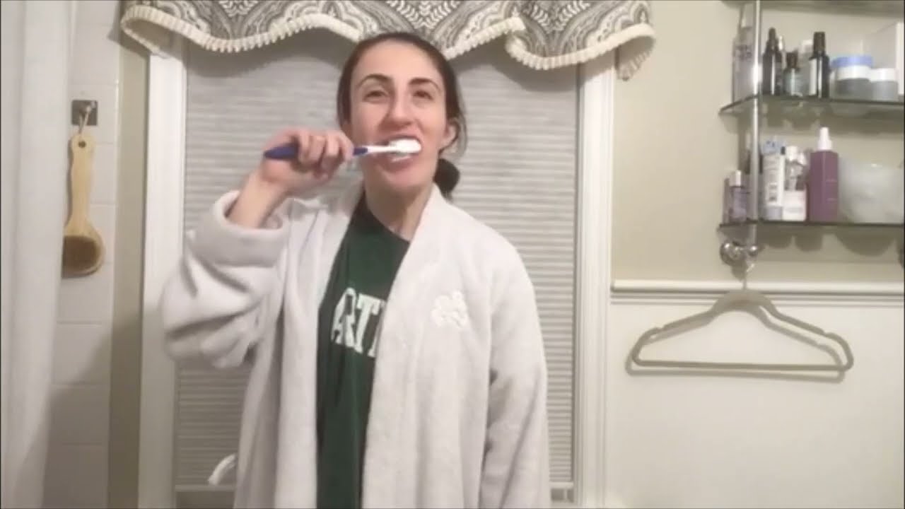 Let's brush our teeth together even though we don't feel like it