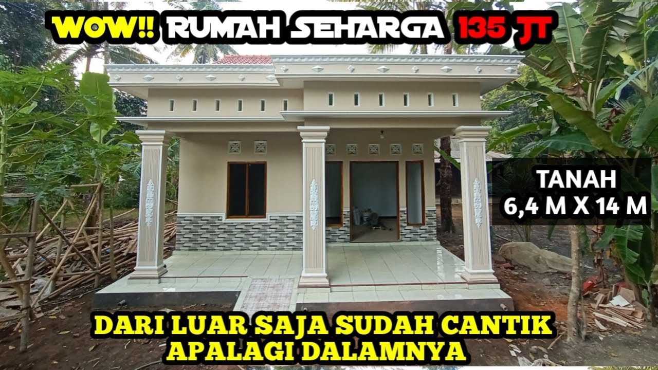 Rumah minimalis Cantik di Pedesaan Habis Biaya 135 JT