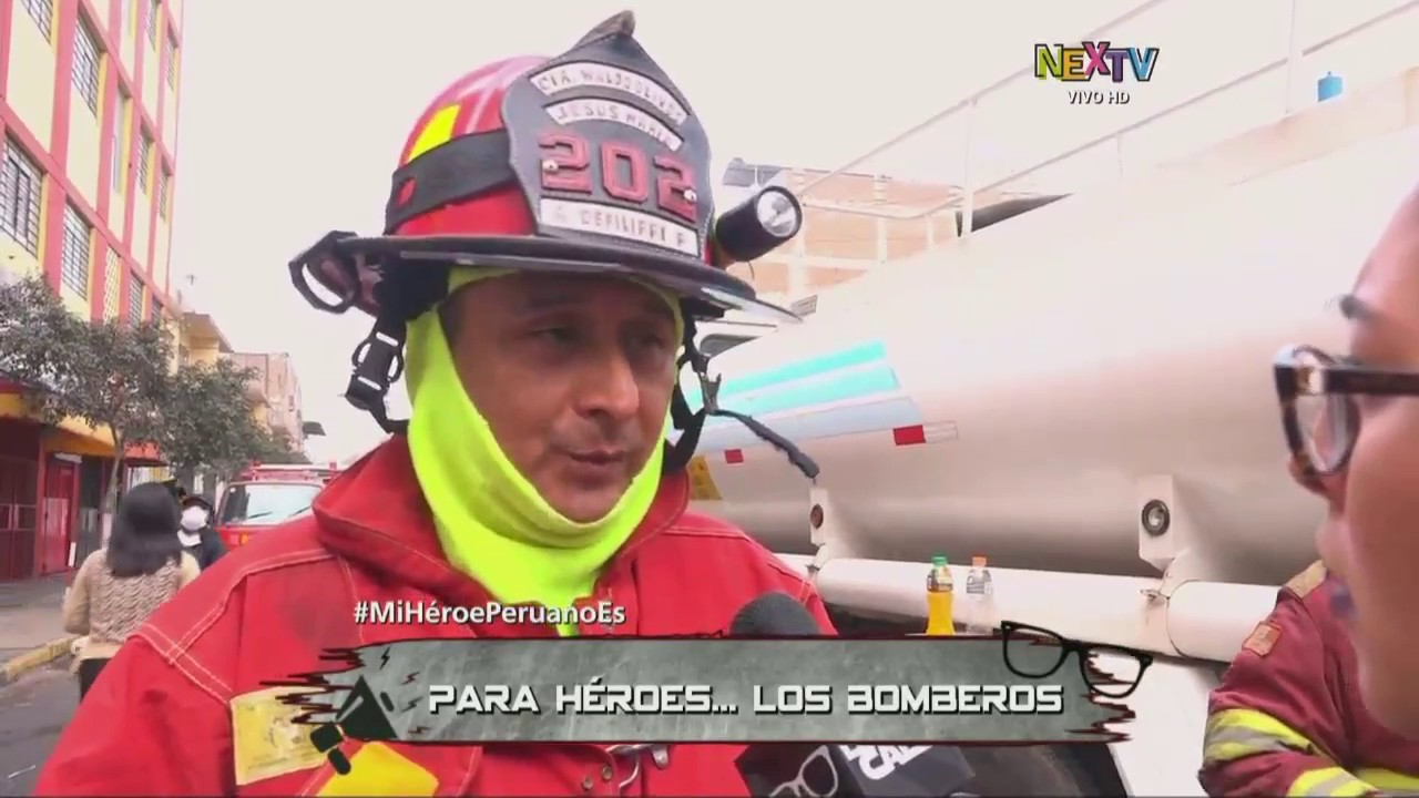 Hicimos un homenaje para los bomberos del Perú