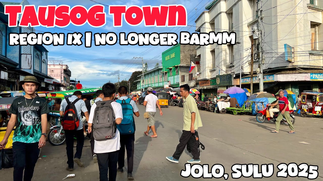 Lupah sug - Every barangay in Jolo Sulu | Tausug town ride tour 4K | Region IX Zamboanga Peninsula