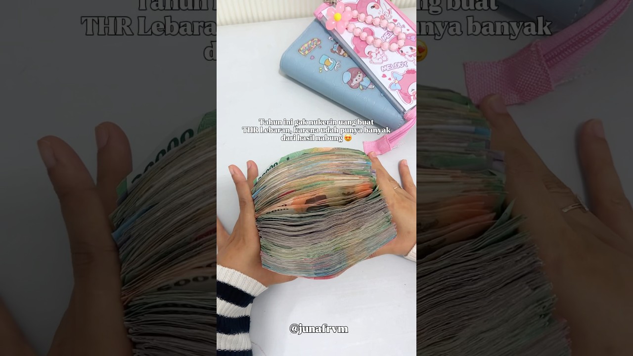 Tahun ini gak nukerin uang buat thr lebaran 😁 #lebaran #thr  #nabung #sinkingfunds