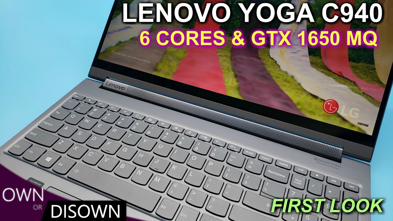FASTEST 2-1 Laptop  - Lenovo Yoga C940 6 Cores + GTX 1650 ! FIRST LOOK