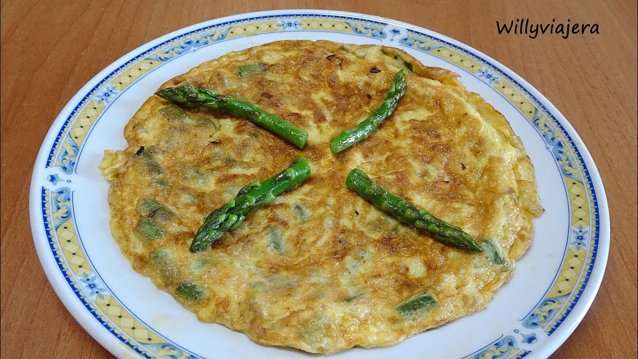 ✅TORTILLA DE ESPARRAGOS 😋TRIGUEROS. Qué fácil y qué ricaaaaa
