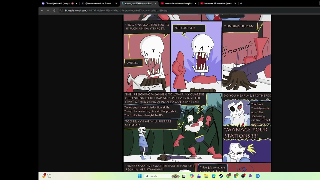 Horrortale comic dub with idiots from the streets !!