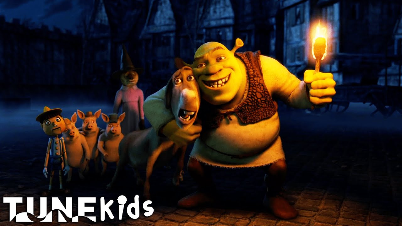 'Welcome To Duloc' Halloween Version | Scared Shrekless (2010) | TUNE: Kids