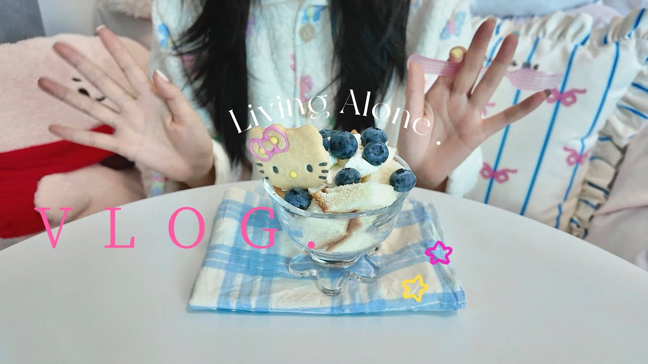 At Home Alone | Cozy Breakfast, Unboxing & Lunch 🫐🍳📦