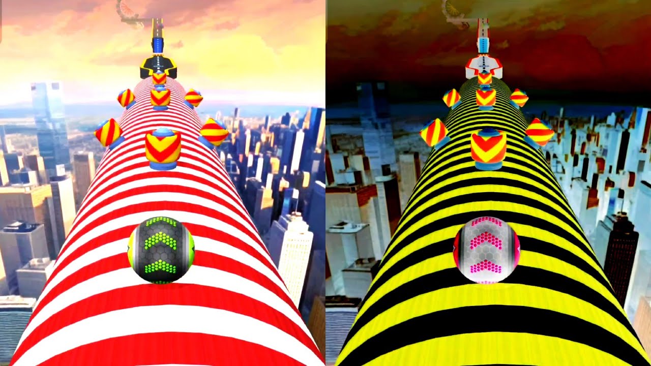 Going Balls Reverse Night vs Normal – ULTIMATE GOD MODE Speedrun! #Gaming #Ball