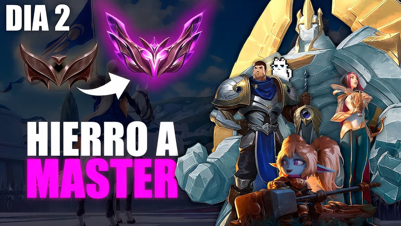 De Hierro a Master SOLO Con Campeones De DEMACIA | Dia 2🔥+ Sorteo Curso