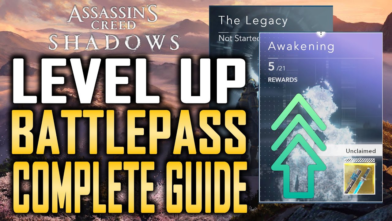 Assassin's Creed Shadows КАК ПОВЫСИТЬ УРОВЕНЬ БОЕВОГО ПРОПУСКА — Как получить больше фрагментов д...